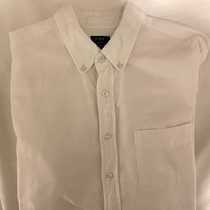 Men’s White J Crew Oxford Button Down in Medium